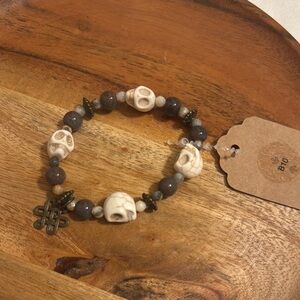 Boho Skull Charm Bracelet
